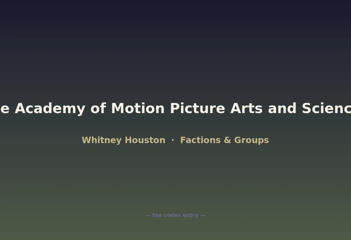 The Academy of Motion Picture Arts and Sciences