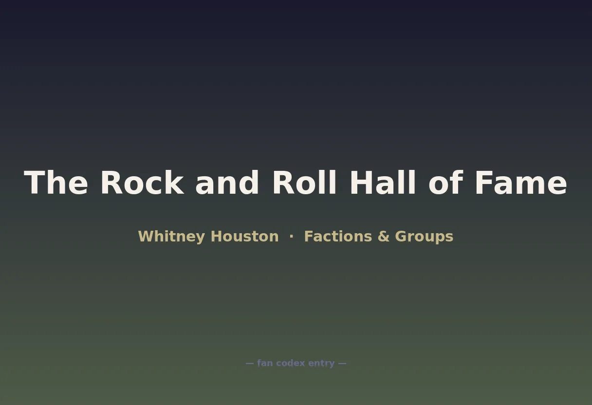 The Rock and Roll Hall of Fame
