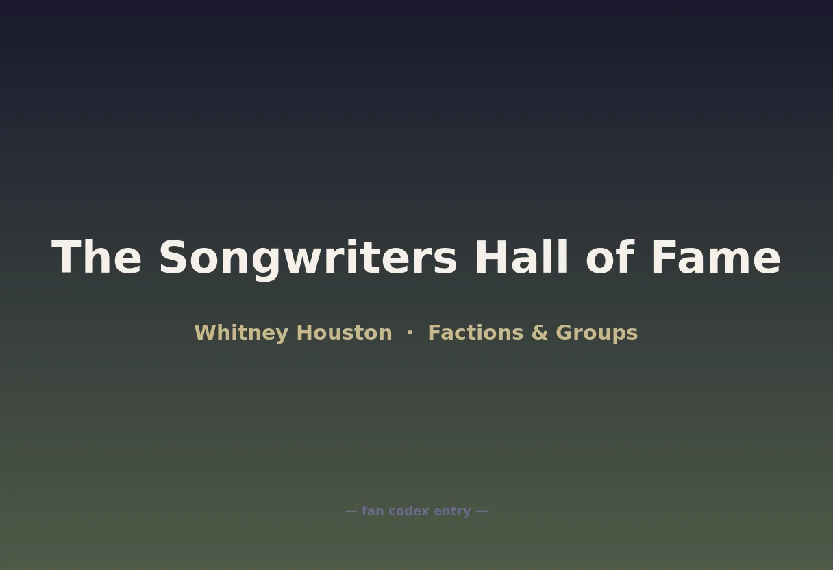 The Songwriters Hall of Fame