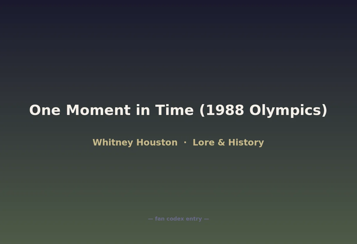 One Moment in Time (1988 Olympics)