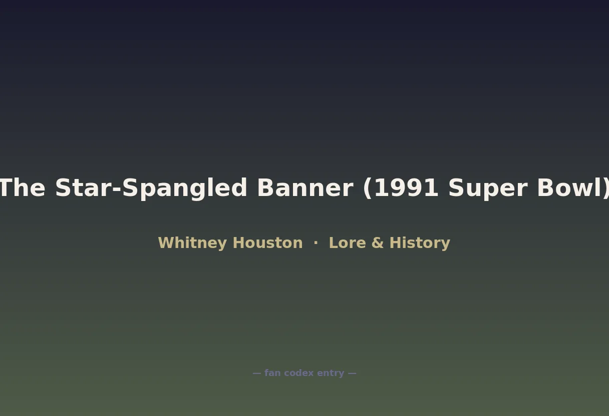 The Star-Spangled Banner (1991 Super Bowl)