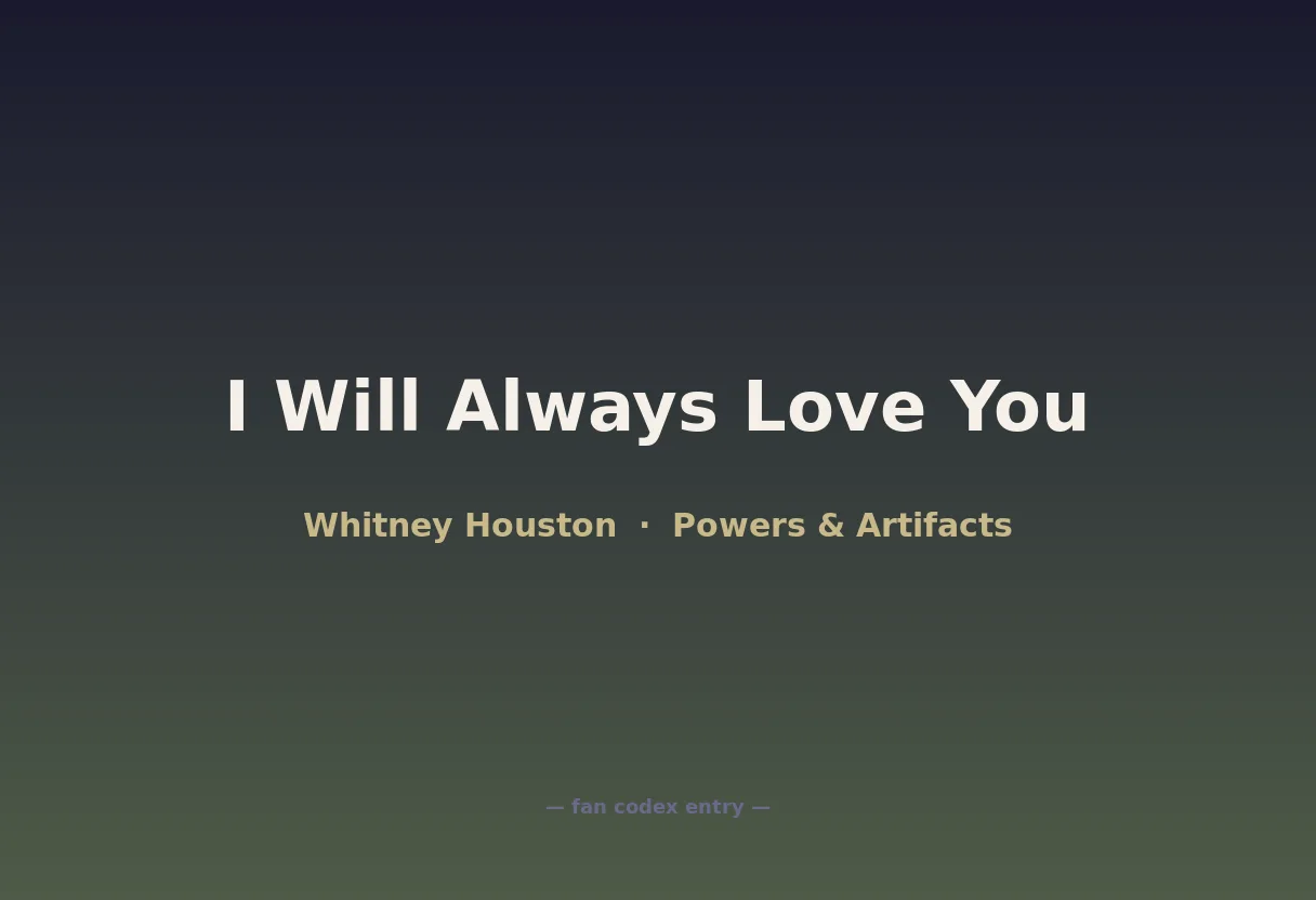 I Will Always Love You