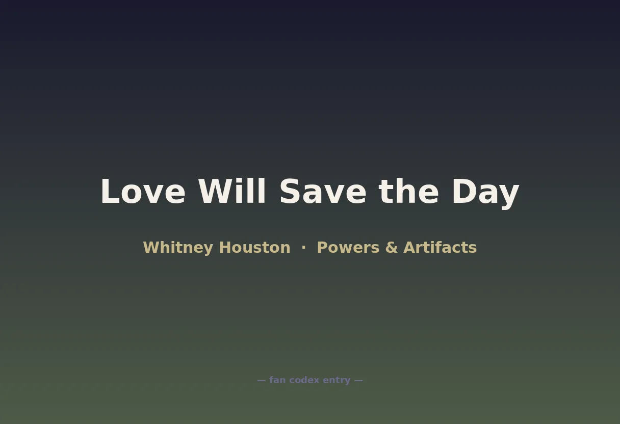 Love Will Save the Day