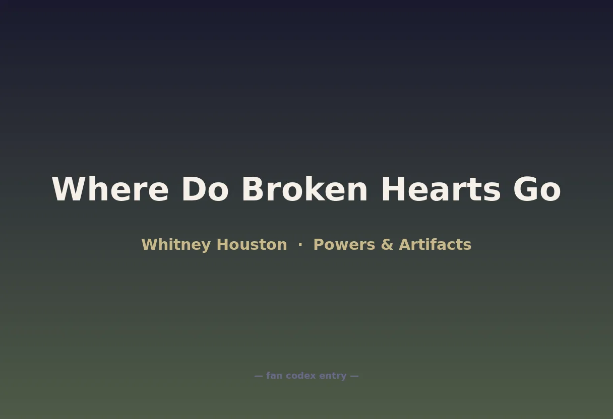 Where Do Broken Hearts Go