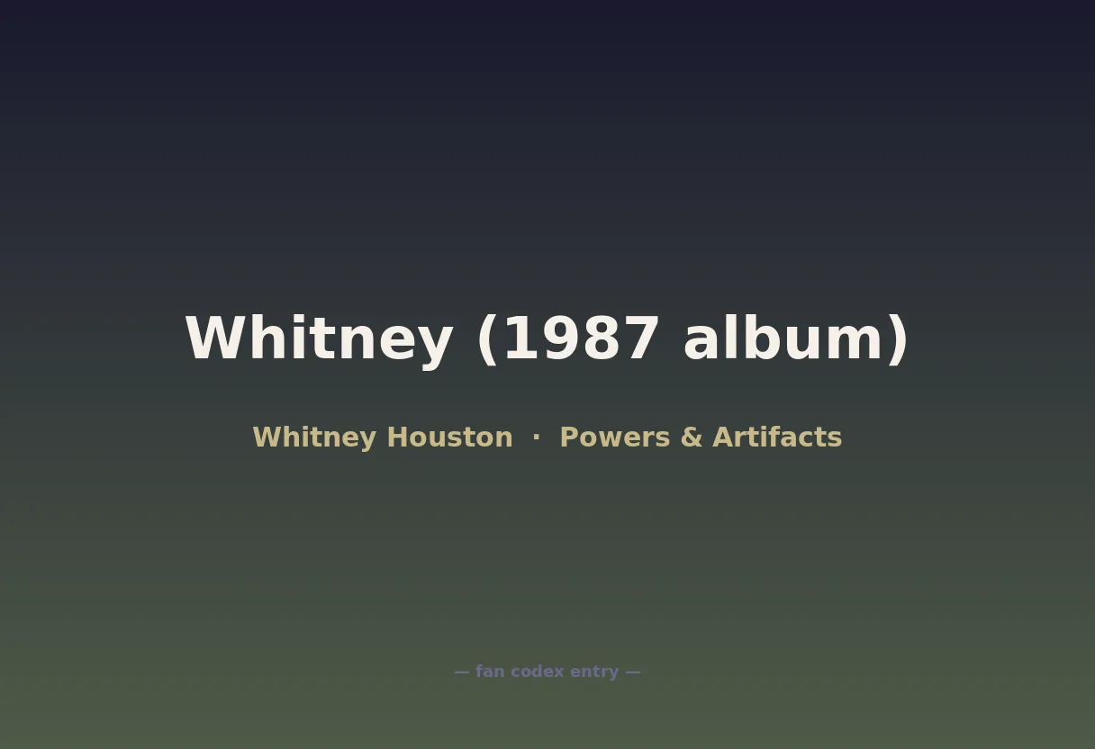 Whitney (1987 album)