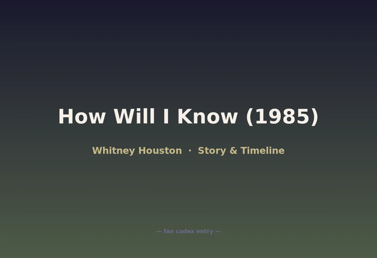 How Will I Know (1985)