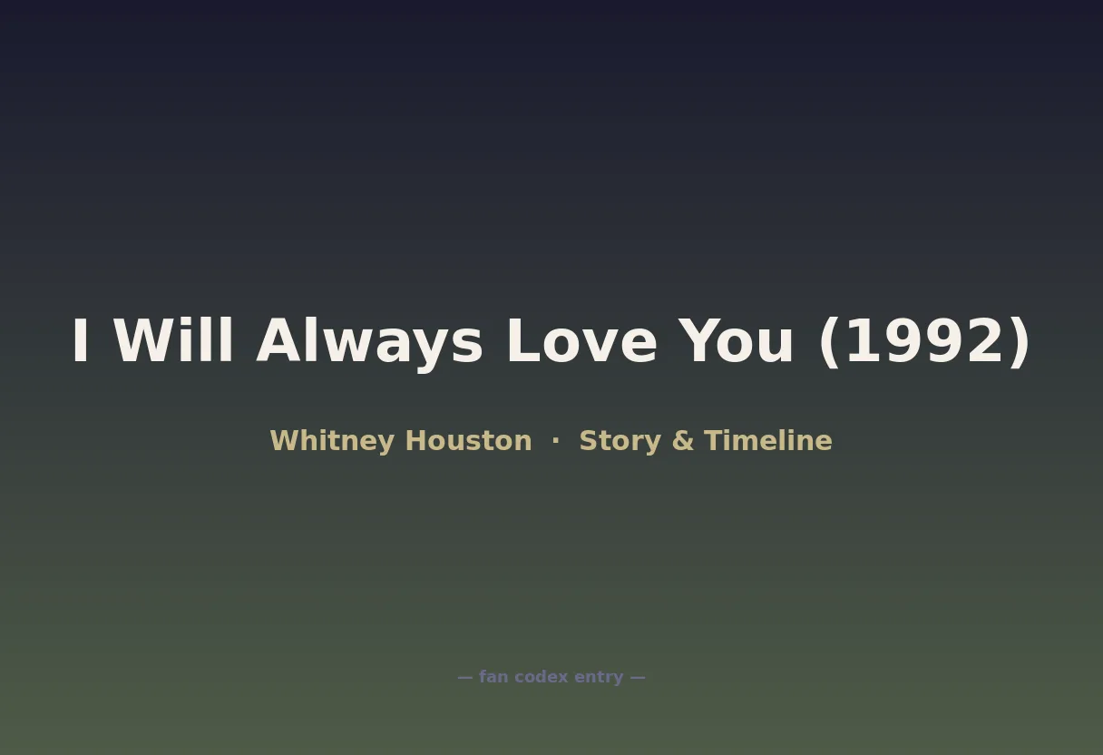 I Will Always Love You (1992)