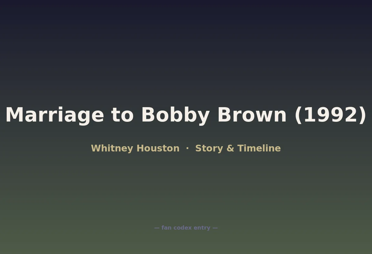 Marriage to Bobby Brown (1992)